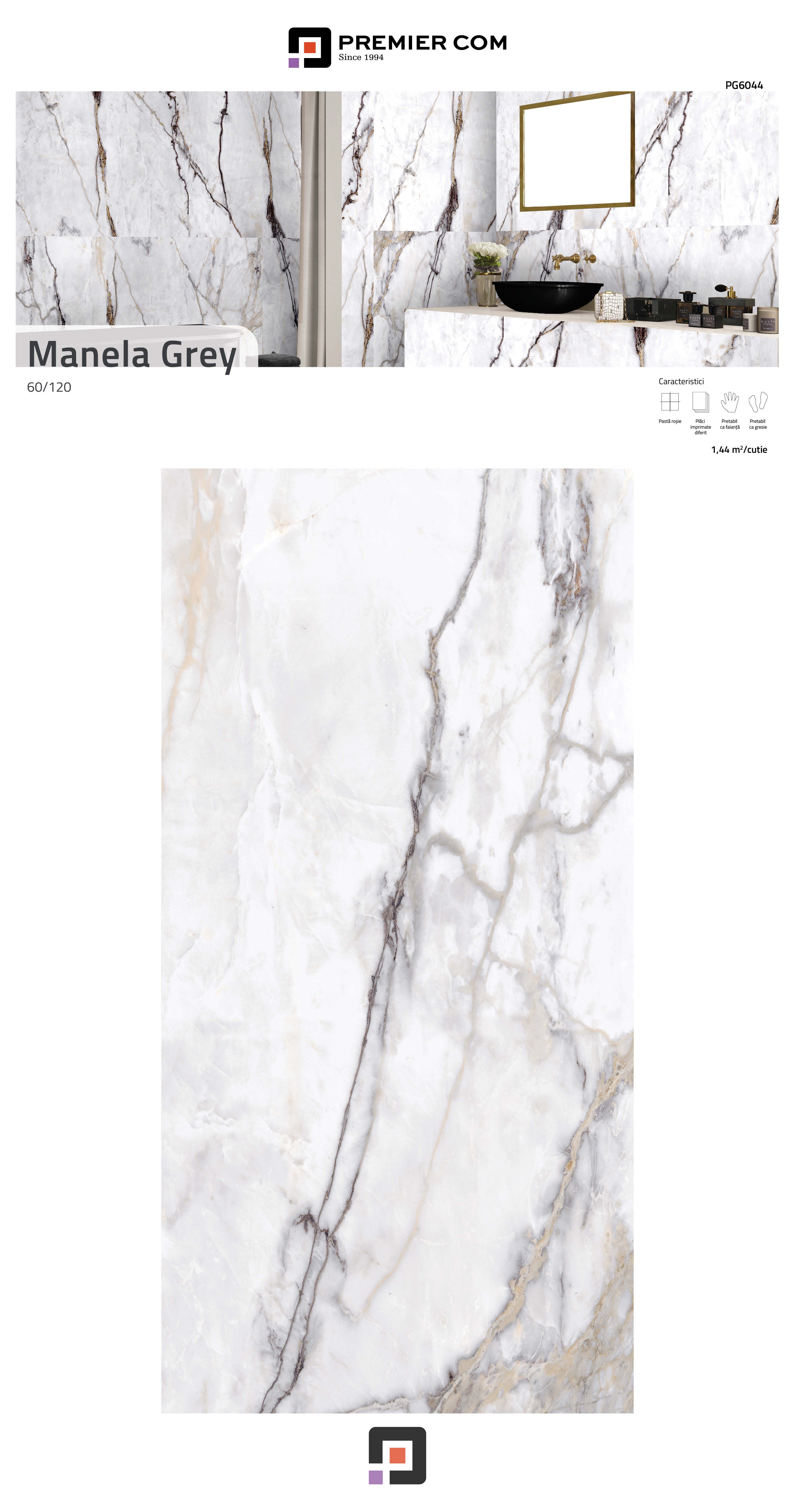 MANELA GREY 60x120