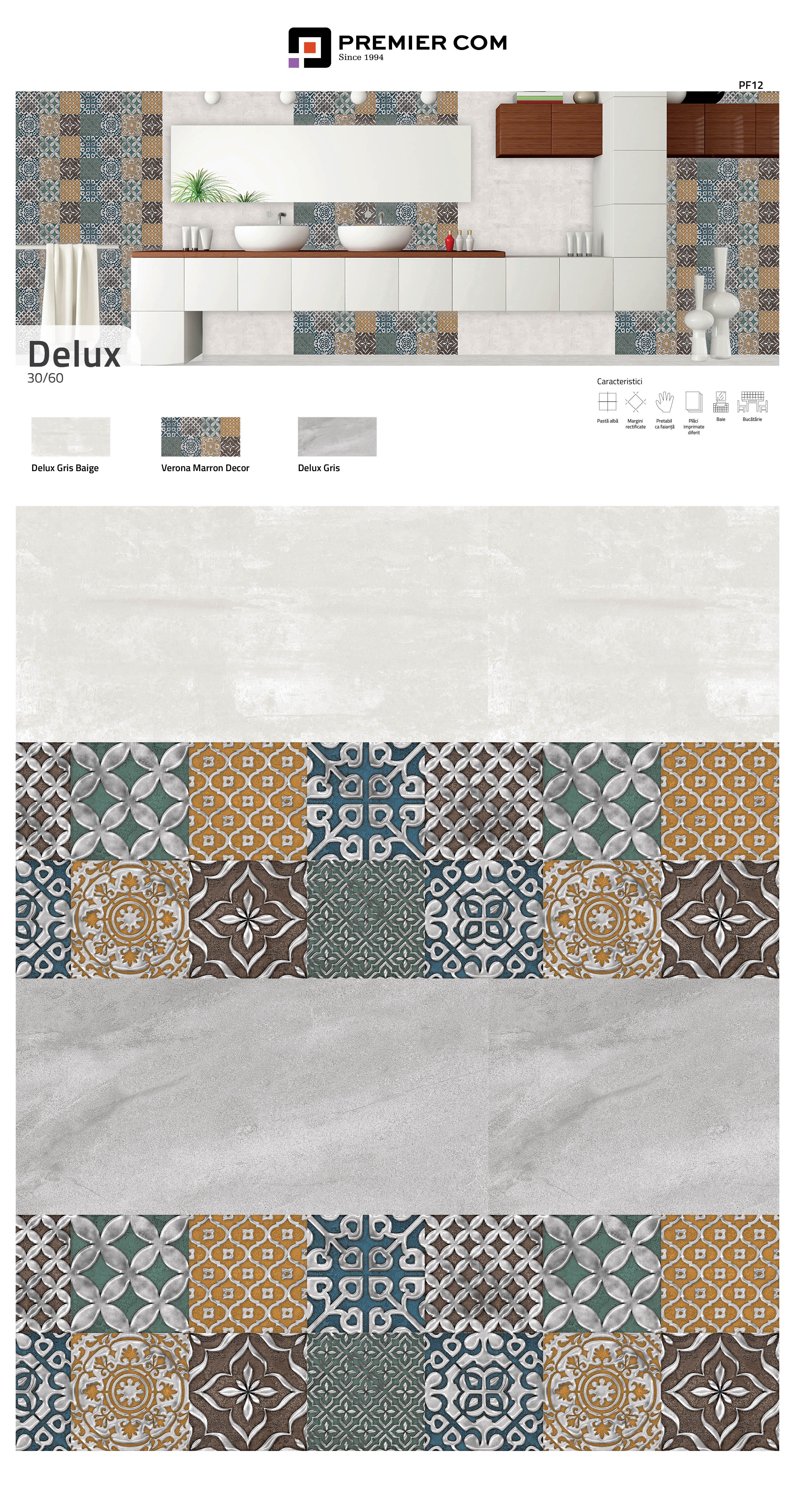 VERONA MARRON DECOR GMH 1 30x60