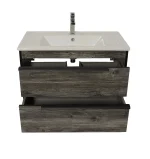 Mobilier baie suspendat Neo Loft, Oak moras