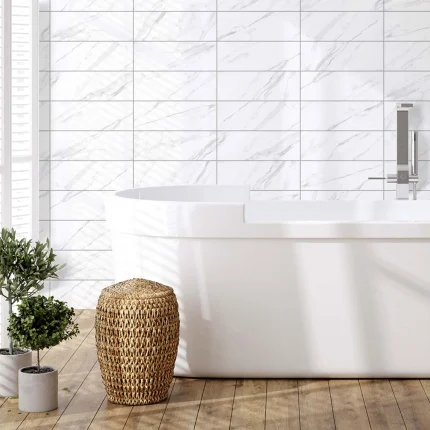 CARRARA FLAT GLOSSY 10x30 CM