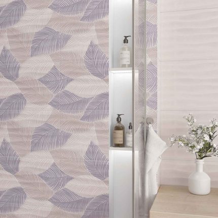 SET DECOR TESSUTO LEAVES CREAM 60x60 4879