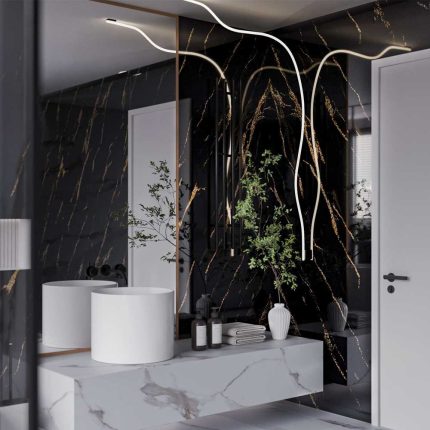 PANOU SPC WALL GLOSSY FLORENTINE GOLD VEIN 2800X1220X2.7MM 1910