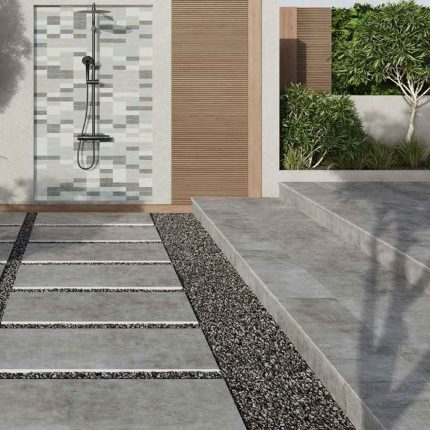 MULTISTEP CONCRETE GREY 33x120