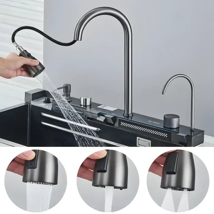 Chiuvetă multifuncțională cu accesorii, HMDF 7546