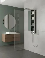 Panel de Duș Shiny Minimal – Design Elegant cu Duș Fix și Duș de Mână