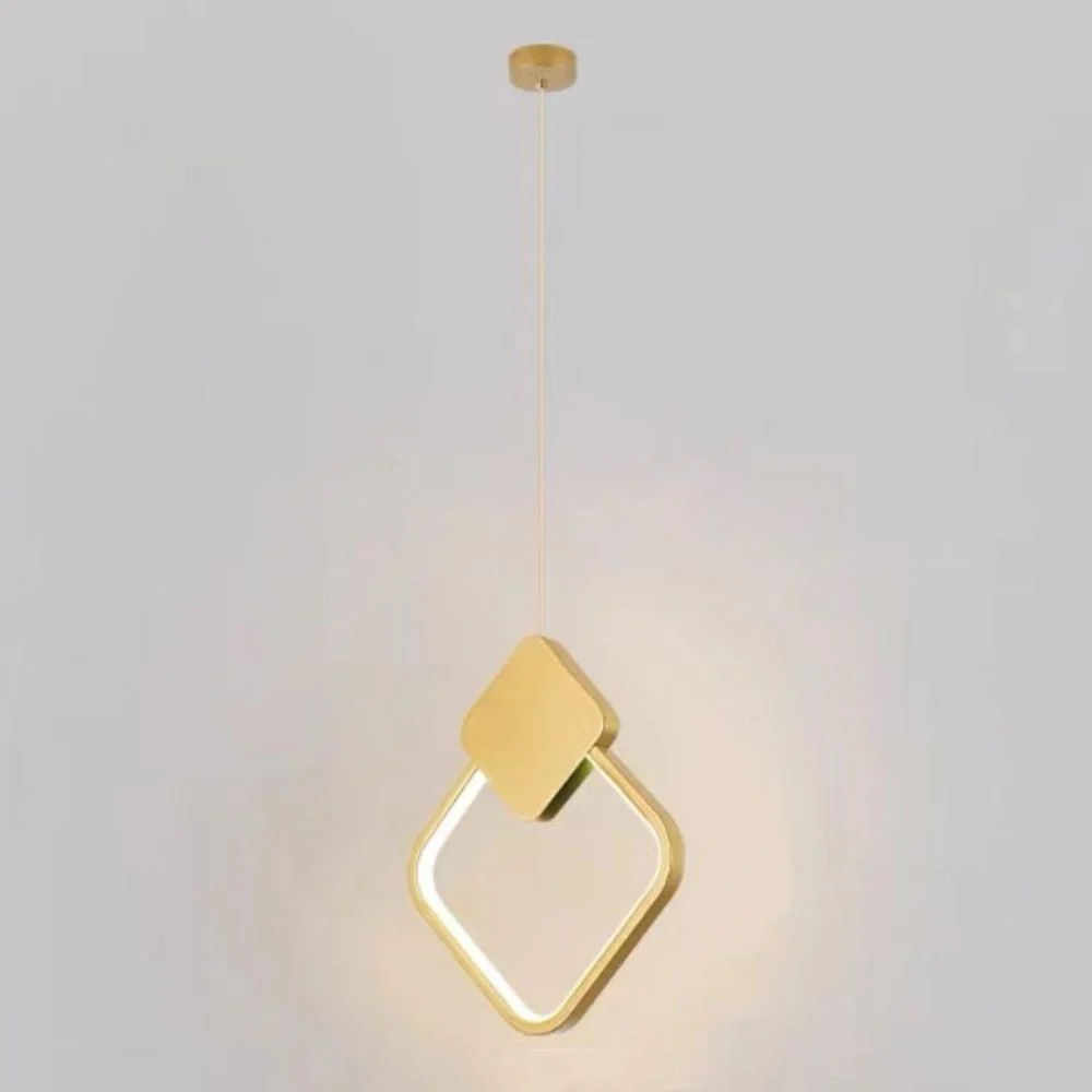Pendul led micro square 24W 1680Lm, auriu cu trei tipuri de lumina 6209 GD Pendul led micro square 24W 1680Lm, auriu cu trei tipuri de lumina 6209 GD