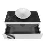 Mobilier de baie suspendat Manhattan (Zero), Alb