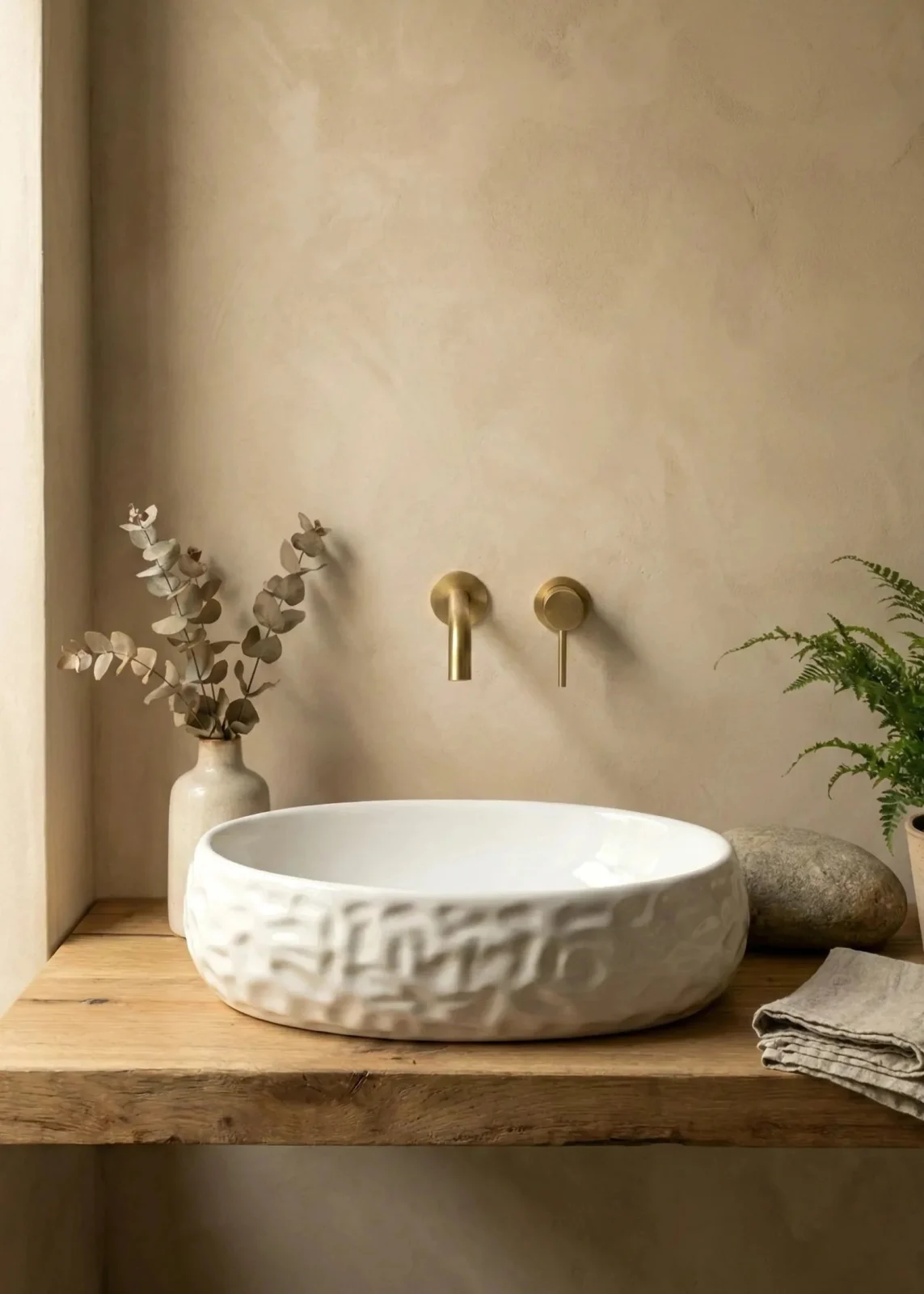 Lavoar ceramic oval A252BT – alb lucios, exterior reliefat Lavoar ceramic oval A252BT – alb lucios, exterior reliefat
