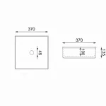 Lavoar ceramic pe blat alb cu finisaj marmorat – A707-CUGO7-M