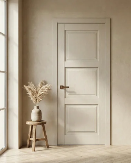 Ușă de interior ML-06 cu 3 panouri frezate, design clasic reinterpretat
