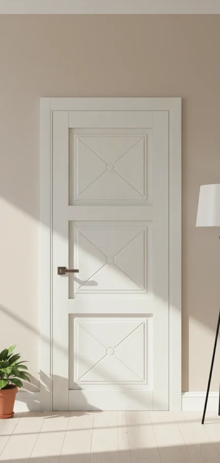 Ușă de interior ML-602 clasică cu 3 panouri decorative