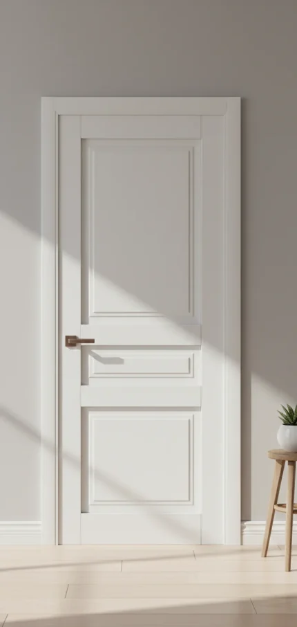 Ușă de interior ML-12 cu detaliu arhitectural frezat, stil clasic elegant