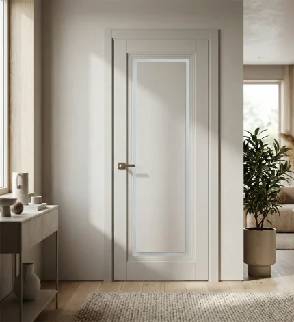 Ușă de interior ML-718 cu chenar din sticlă