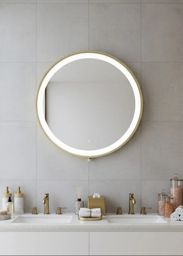 Oglindă baie LED ⌀70 cm rotundă cu senzor de mișcare J-2083 Oglindă baie LED ⌀70 cm rotundă cu senzor de mișcare J-2083