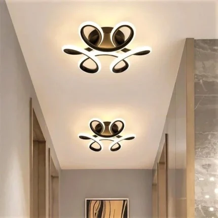 Lustra Led Alaska 30W Neagra, 3902 BK Intens. Reglabila 3000K/4000K/6500K