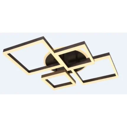 Lustra Led Square Impression Maro 240W, Cu 4 Brate Si Telecomanda 5190/2+2 CF
