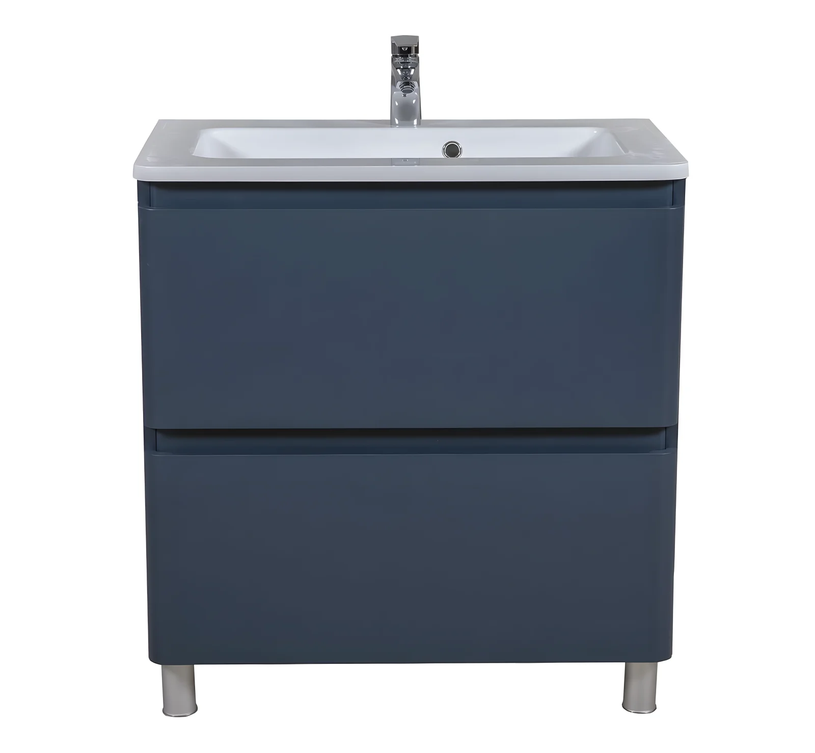Mobilier de baie pe pardoseală Accent albastru mat