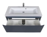 Mobilier de baie pe pardoseală Accent albastru mat