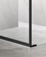 Cabină de duș de colț cu ușă batantă cu sticlă NANO 8mm cu deschidere stânga