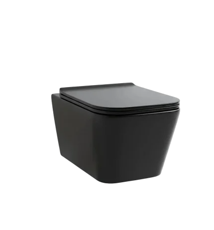 Vas Wc Suspendat Prisma - Black Mat, Rimless