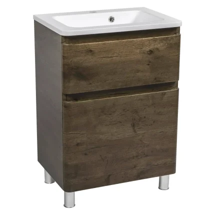 Mobilier de baie pe pardoseală Accent castan
