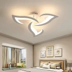 Lustră LED cu Telecomandă WiFi 58cm – Iluminare Inteligentă și Modernă G16801/3 WT