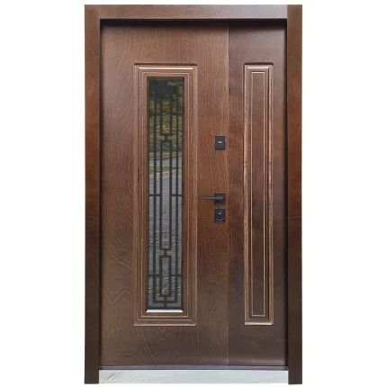 Usa intrare casa CAMBRIDGE LUX-TERMO Stejar Nobil /Alb texturat