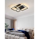 Lustră LED cu Telecomandă Negru – Iluminat Modern și Inteligent G 3816/3 BK