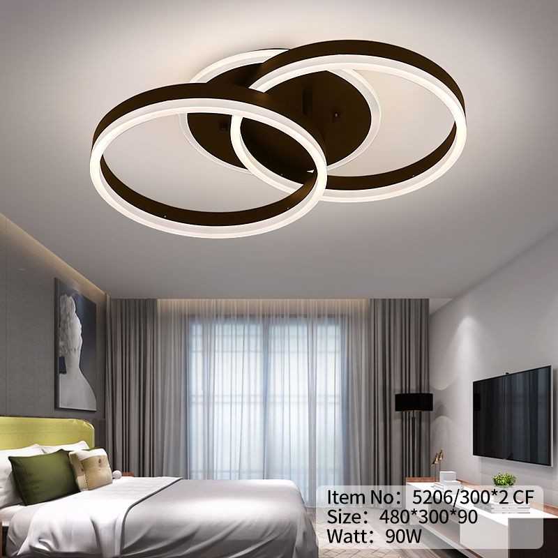 Lustră LED Neagră Dimabilă 90W cu Telecomandă – Eleganță și Funcționalitate - 5206/300*2 BK(C23025/2) Lustră LED Neagră Dimabilă 90W cu Telecomandă – Eleganță și Funcționalitate - 5206/300*2 BK(C23025/2)