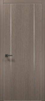 Ușă de interior PL-32 – design modern cu 2 inserții verticale din aluminiu