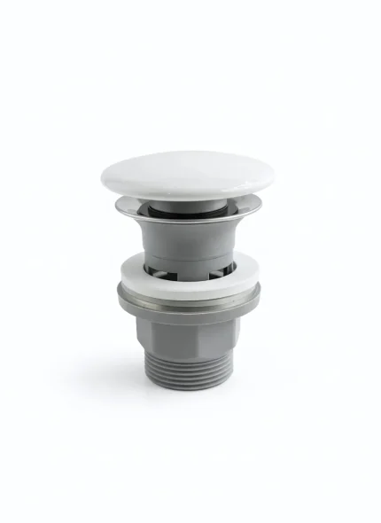 Ventil click-clack, ceramic, G1¼, finisaj alb